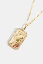 Load image into Gallery viewer, Rhinestone Constellation Pendant Copper Necklace
