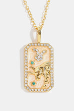 Load image into Gallery viewer, Rhinestone Constellation Pendant Copper Necklace
