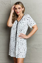 Load image into Gallery viewer, Quilted Quivers Button Down Sleepwear Dress
