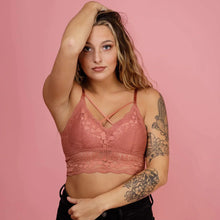 Load image into Gallery viewer, Luna Lace Bralette-Brick
