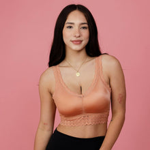 Load image into Gallery viewer, Hannah Lace Bralette - Brick
