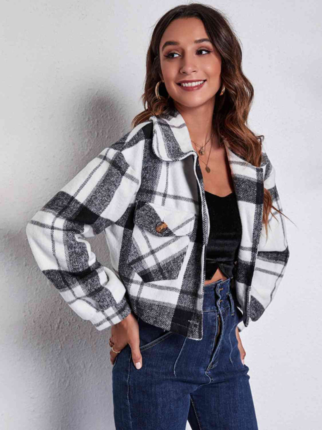 Stylish For Fall Cropped Shacket