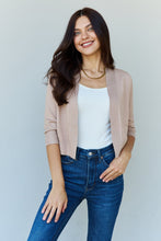 Load image into Gallery viewer, *STEAL* My Favorite Cropped Cardigan (Khaki)
