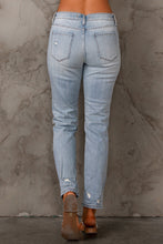 Load image into Gallery viewer, Distressed Straight Fit Denim
