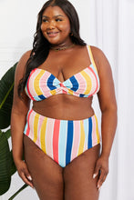 Load image into Gallery viewer, Take A Dip Twist High-Rise Bikini (Stripe)

