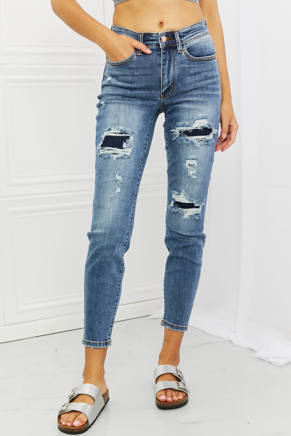 Judy Blue* Dahlia Patch Jeans
