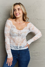 Load image into Gallery viewer, Be Kind Off The Shoulder Lace Top (ivory)
