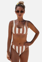 Load image into Gallery viewer, Striped Tank High Waist Bikini
