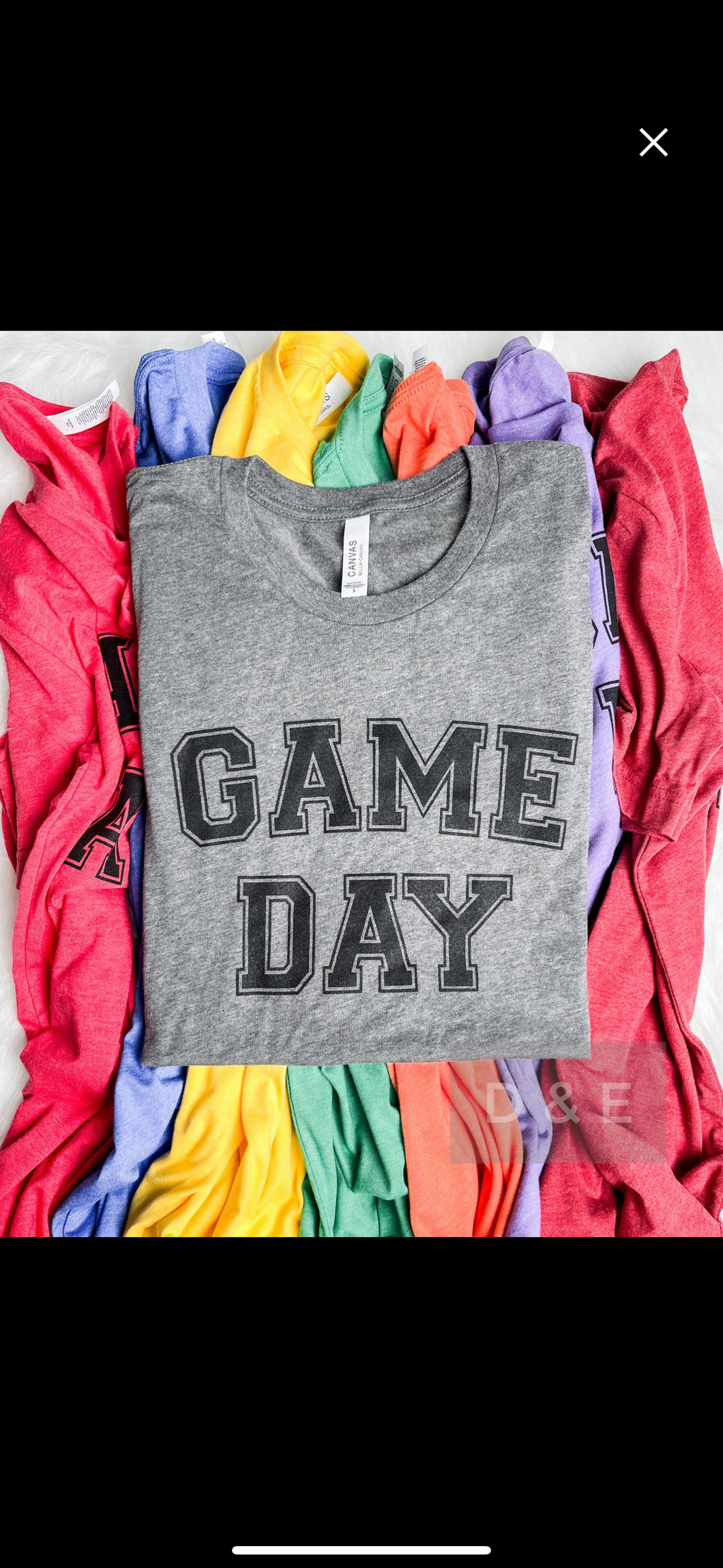 Game Day (Tee) Multiple Colors! *PO