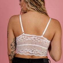 Load image into Gallery viewer, Luna Lace Bralette-White
